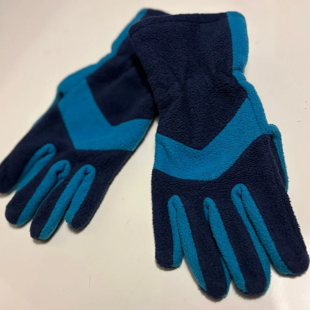 Target Kids Fleece Glove - Navy and Teal